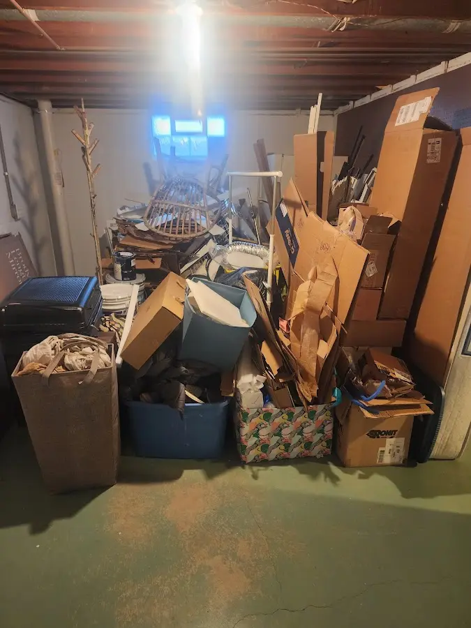 Roll-off dumpster container at job site for Concrete Dumpster Rental in Lincoln Village